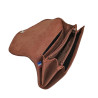 Petit porte monnaie Dame FRANDI glitter marron ouv