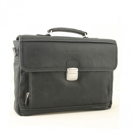 Cartable PC 13" en cuir 