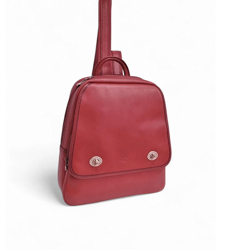 KATANA Sac à dos PRESTIGE cuir rouge vue face