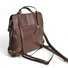 Sac a dos transformable épaule pour dame cuir KATANA 82612 chocolat dos