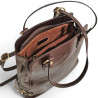 Sac a dos transformable épaule pour dame cuir KATANA 82612 cognac  ouvert