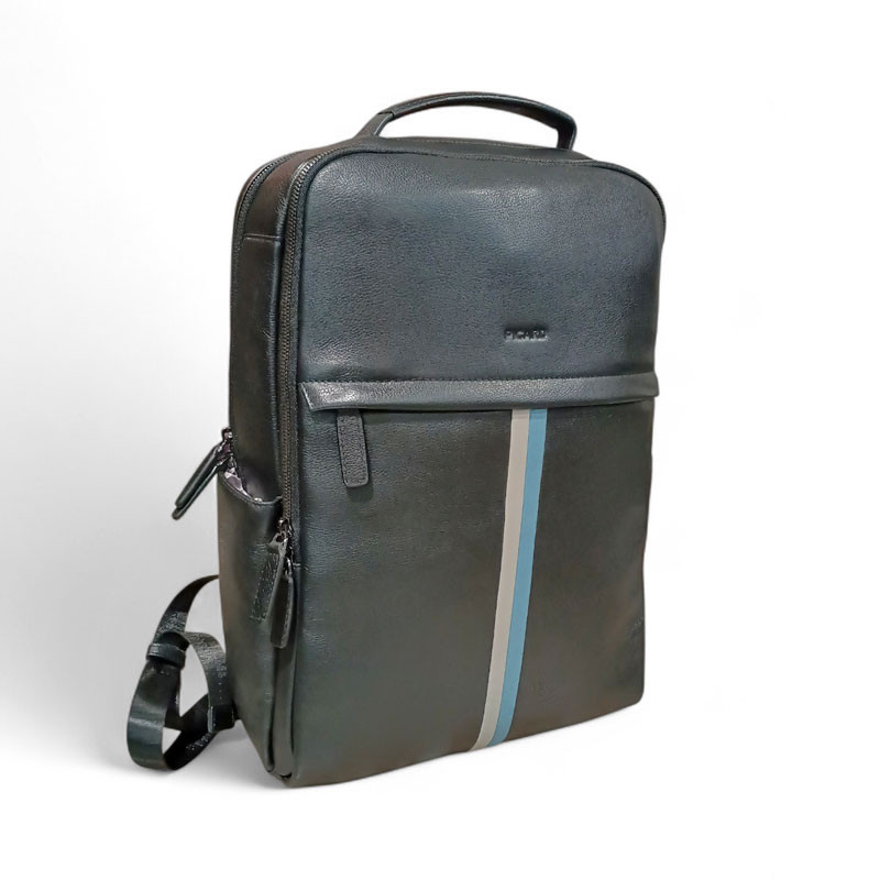 Sac à dos PICARD 1233 en cuir noir photo de face