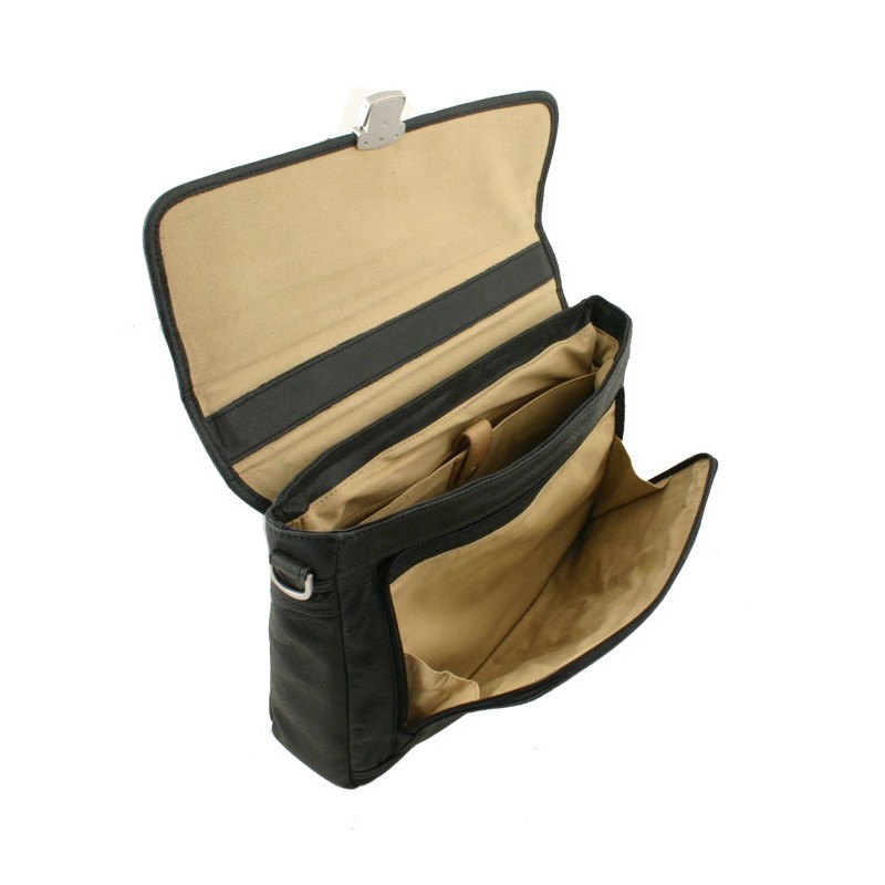 Cartable PC 13" en cuir 