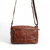 Bear Design Bag DANIELLE sac cuir bandoulière cognac dos