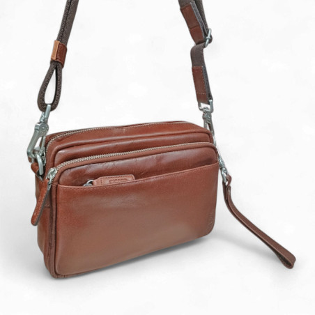 Sac homme Picard buddy 5028 cognac face