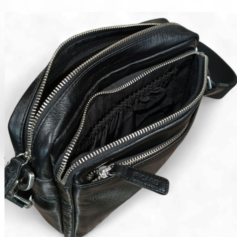 Sac homme Picard buddy 5028 noir ouvert