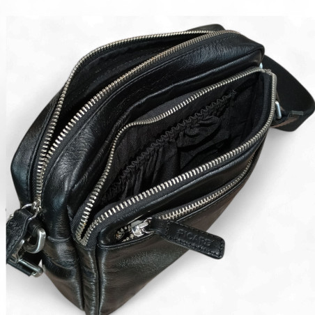 Sac homme Picard buddy 5028 noir ouvert