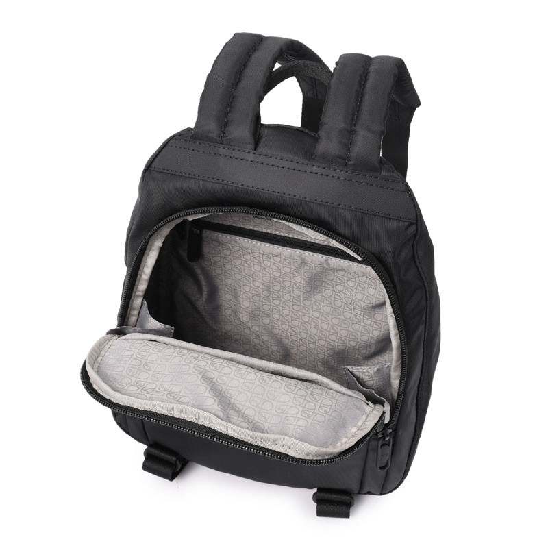 HEDGREN Sac à dos petite taille noir dos ouvert