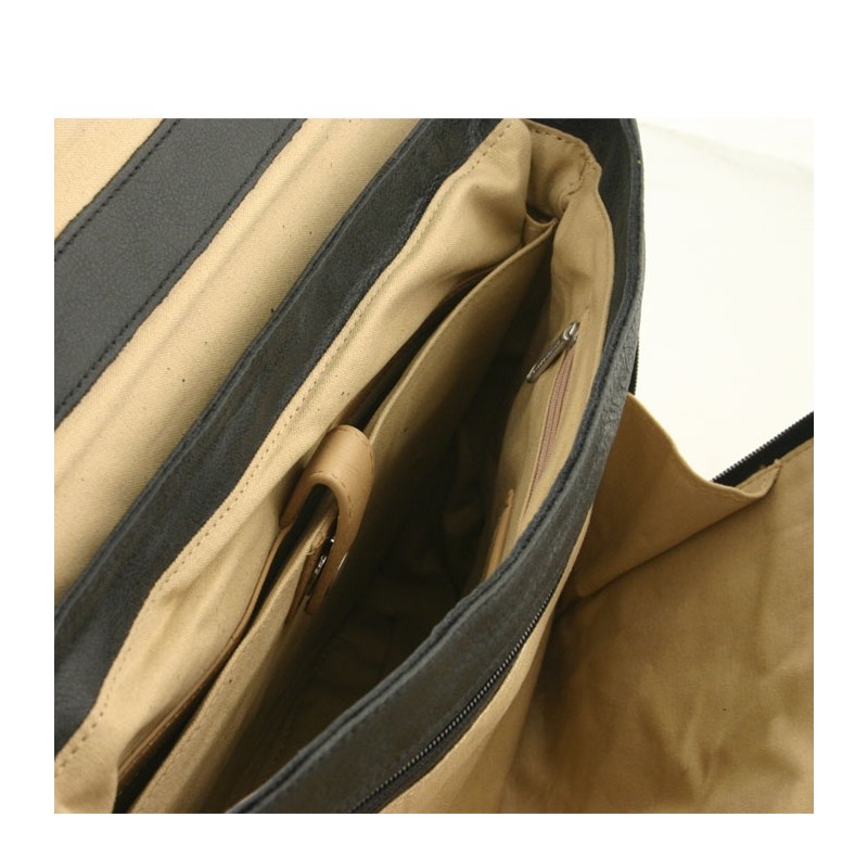 Cartable PC 13" en cuir 