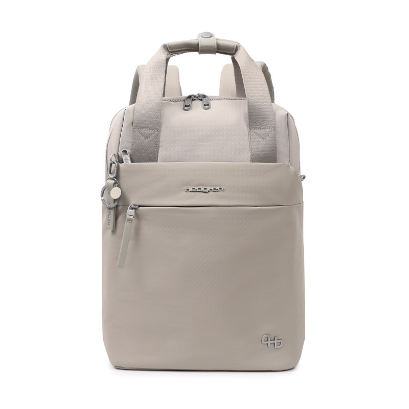 hedgren sac a dos rappu face gris clair