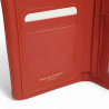 PH26005 Pourchet portefeuille dame en cuir orange photo des cartes