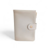 PH26005 Pourchet portefeuille dame en cuir beige photo de face