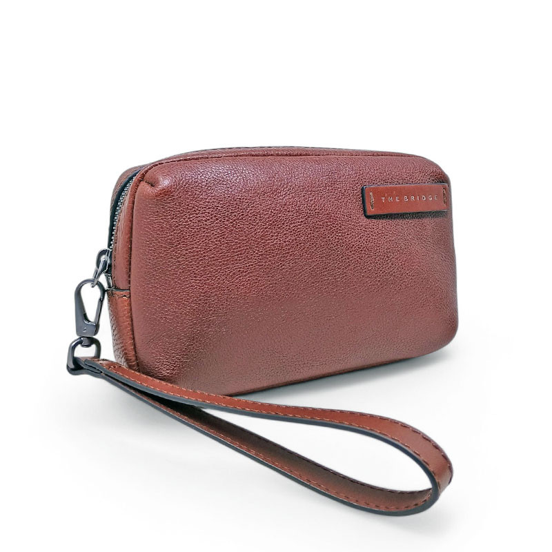 Pochette homme The Bridge 093126 marron photo face