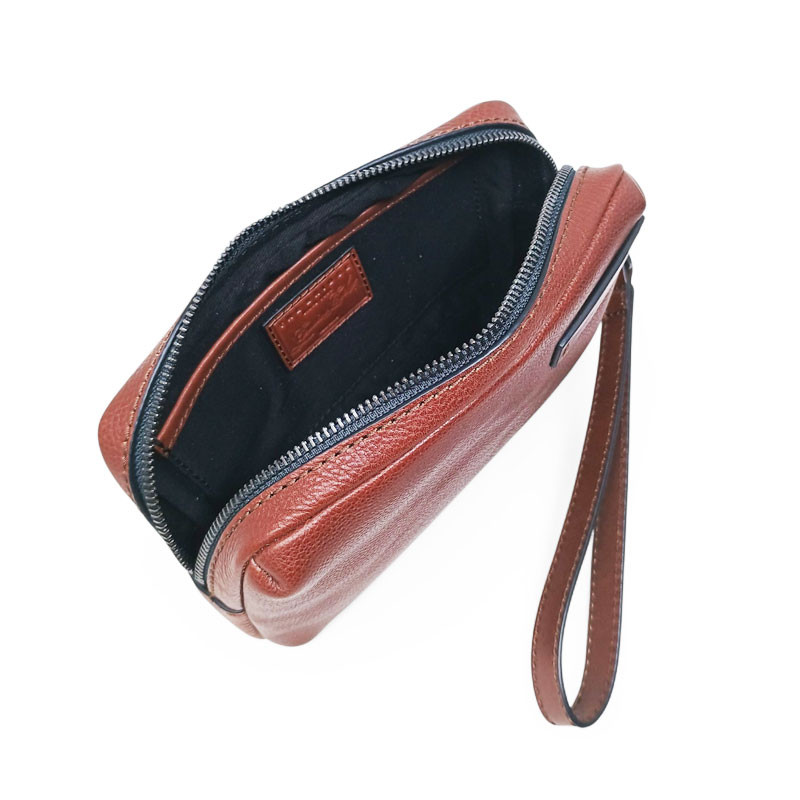 Pochette homme The Bridge 093126 marron photo ouvert