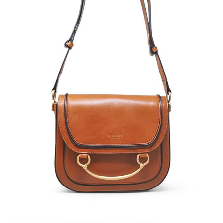 Sac dame en bandoulière The Bridge 042306 marron naturel photo face 2
