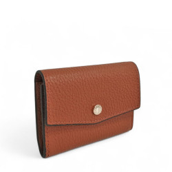 Porte-monnaie POURCHET ligne CLUB 78123 marron photo de face
