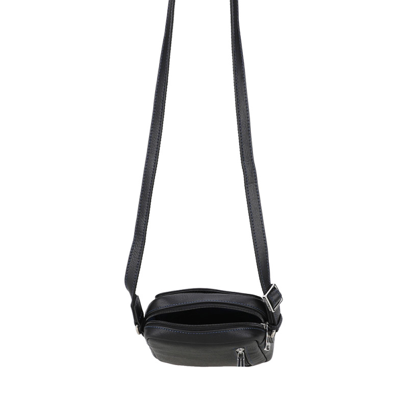 Arthur aston sac homme 2528-05 noir ouvert