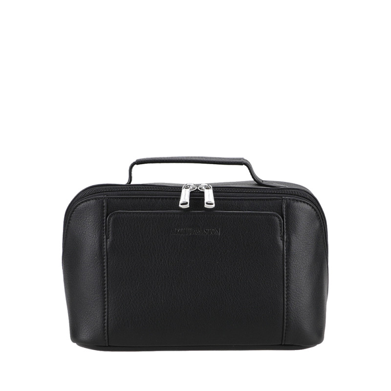 Petit vanity de voyage Arthur et Aston ligne ANGE 2528-17 noir photo de face