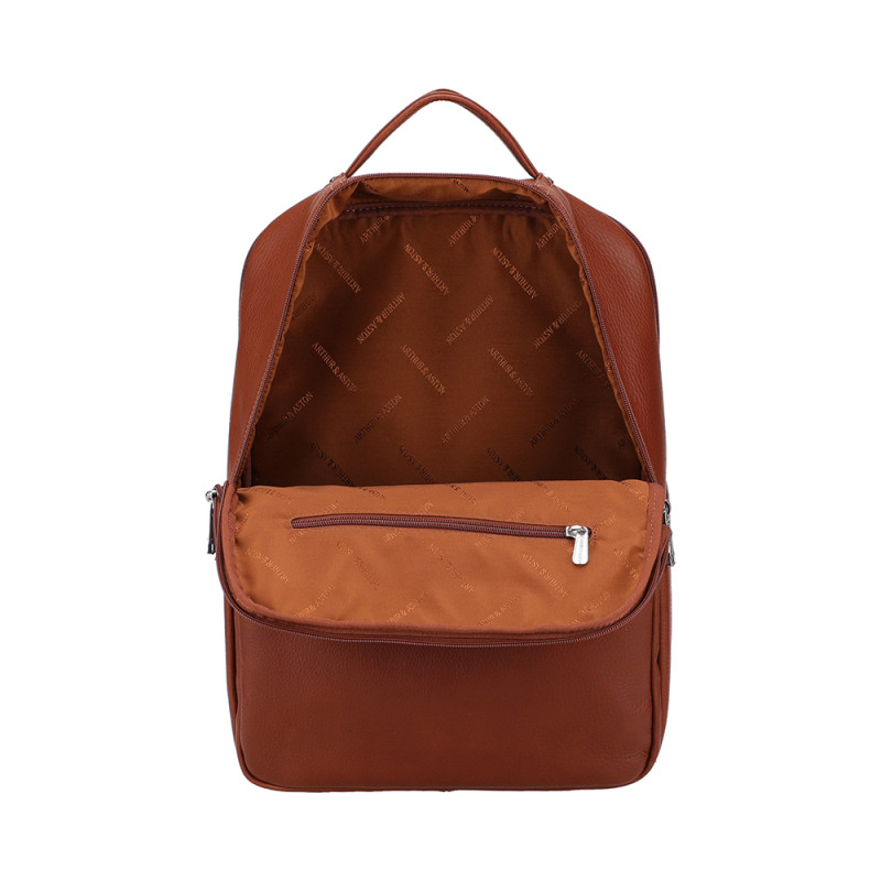 Sac à dos Arthur aston 2528-22 Ange cognac ouvert