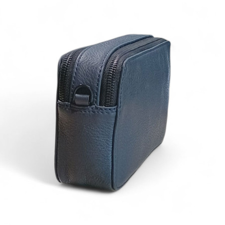 Sacoche main homme CONTI 1812218 bleu marine coté