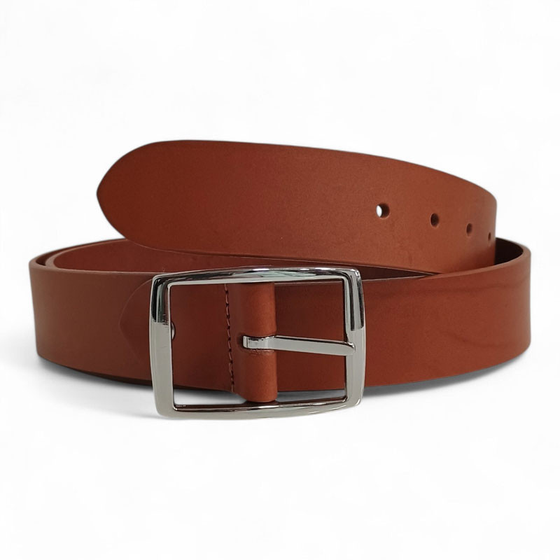 Ceinture homme 3.5 made in france marron clair 1