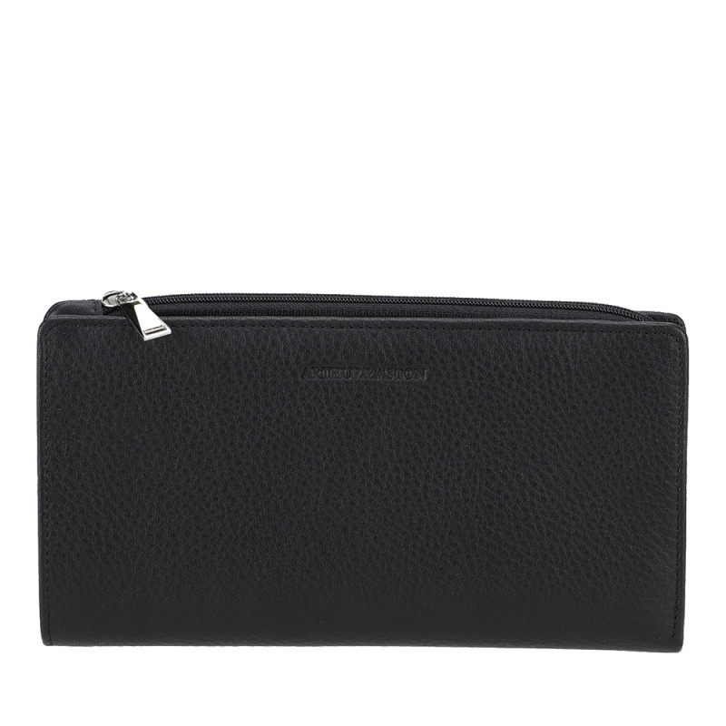 PORTEFEUILLE tout en un Arthur aston cuir noir face