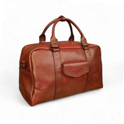 Gérard Henon Sac de voyage cabine marron face