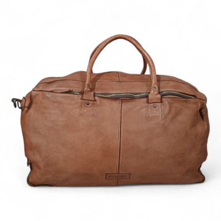 HAROLDS Sac de voyage cuir marron face