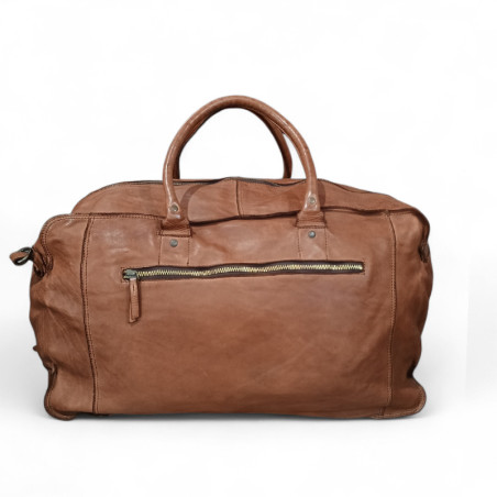 HAROLDS Sac de voyage cuir marron dos
