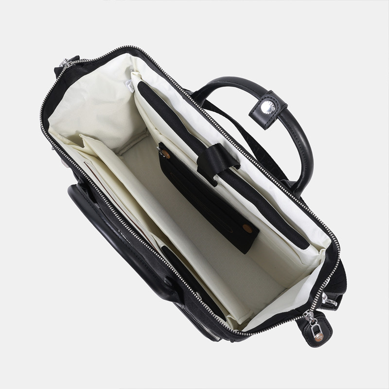 Hedgren Sac porte document FIKA11 noir face ouvert