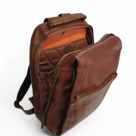 Bear Design sac à dos MATHIS cognac ouvert 44692