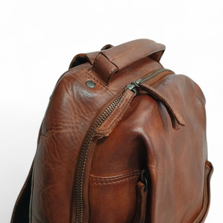 Bear Design sac à dos MATHIS cognac poignée