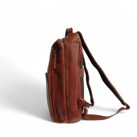 Bear Design sac à dos MATHIS cognac coté plat