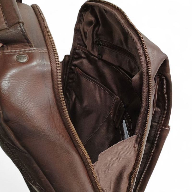 Bear Design sac à dos MATHIS brown detail poches