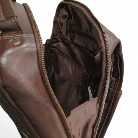 Bear Design sac à dos MATHIS brown detail poches