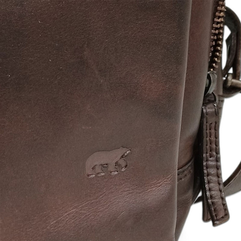 Bear Design sac à dos MATHIS brown detail marque