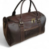 Henon 5289 sac voyage gerard HENON cuir chocolat face