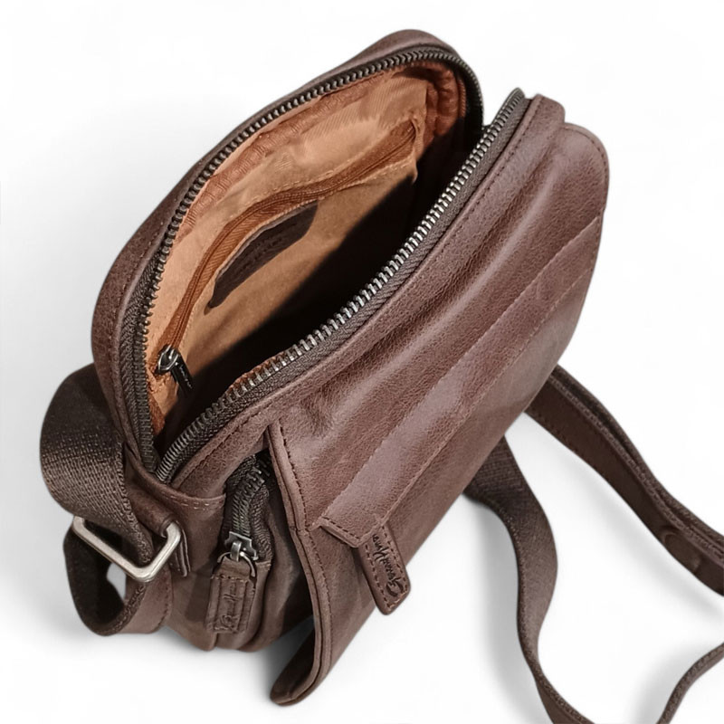 GERARD HENON Sacoche Homme chocolat 7102 dos