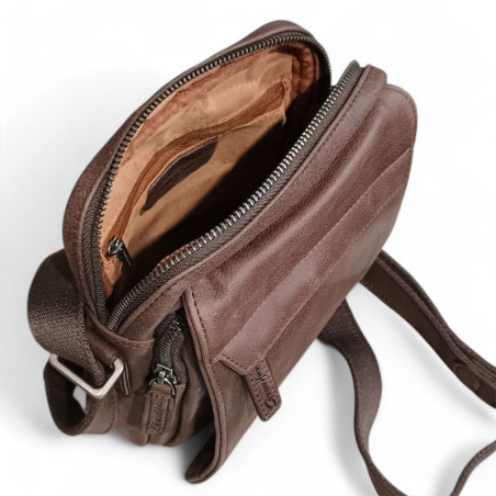 GERARD HENON Sacoche Homme chocolat 7102 dos