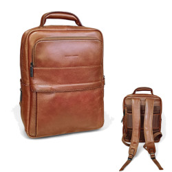 HENON sac a dos 5366 cognac face