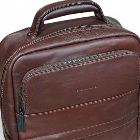 HENON sac a dos 5366 chocolat poignée renforcée