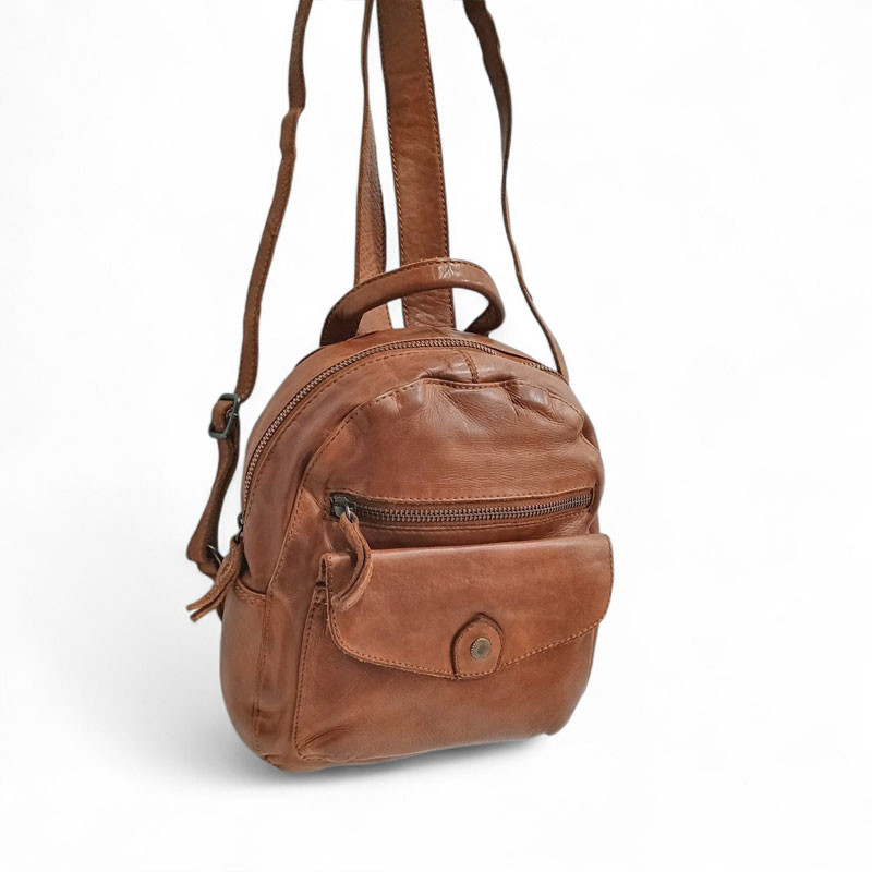 Petit sac a dos CON4203689 cognac face