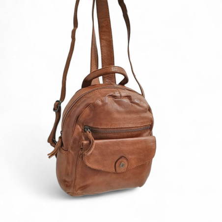 Petit sac a dos CON4203689 cognac face