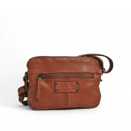 Petit sac dame cuir Gianni CONTI 4203687 marron dos