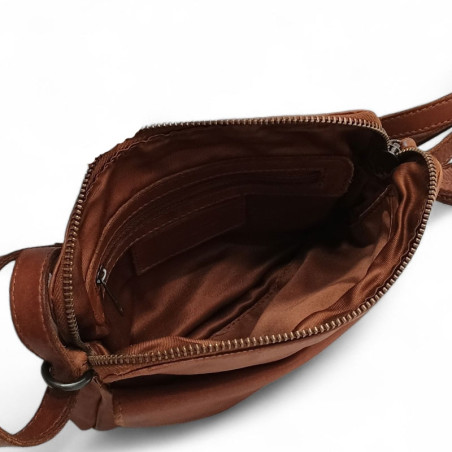Petit sac dame cuir Gianni CONTI 4203687 marron oubert
