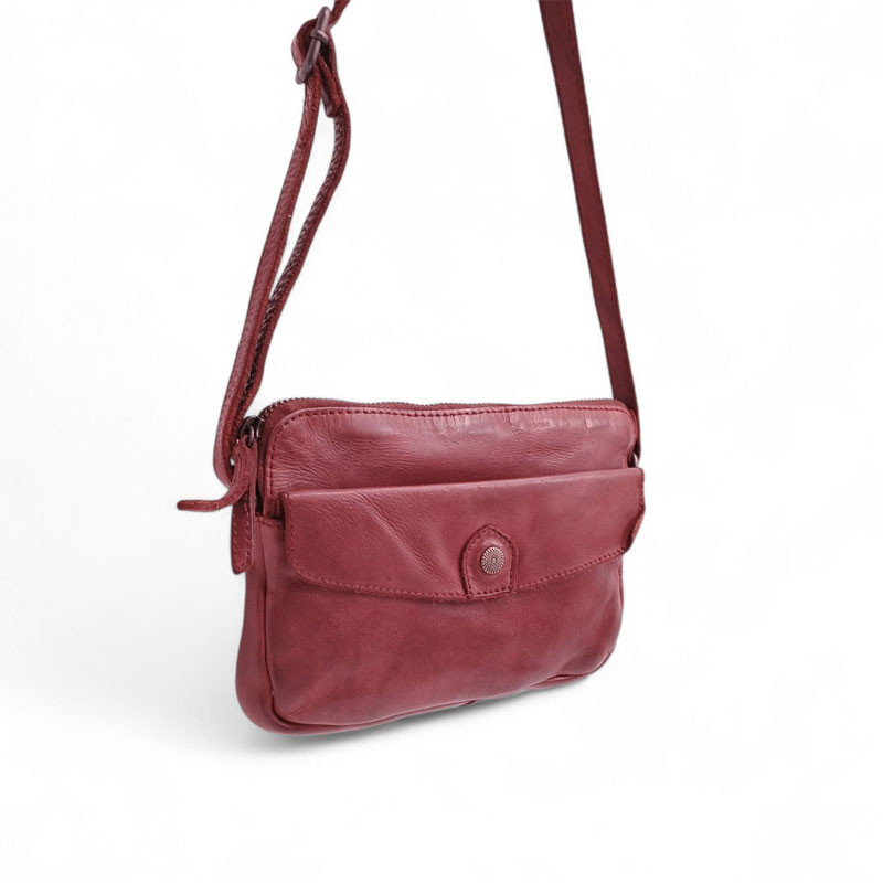 Petit sac dame cuir Gianni CONTI 4203687 rouge face
