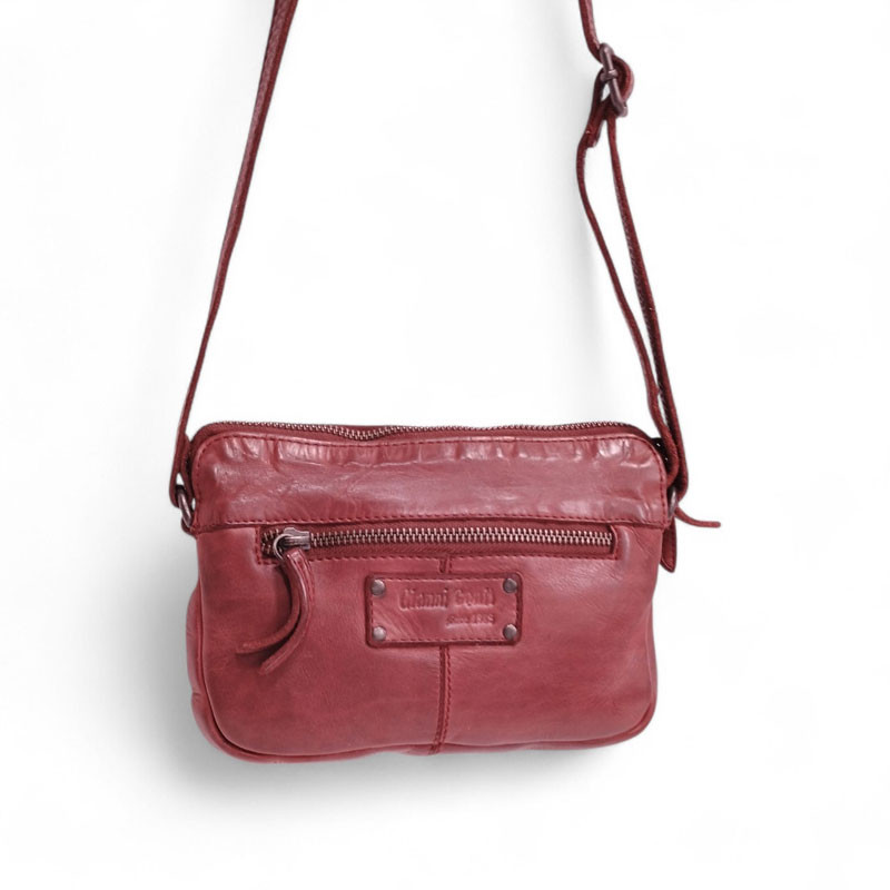 Petit sac dame cuir Gianni CONTI 4203687 rouge dos