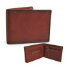 Portefeuille cartes HENON cuir 3141 marron face