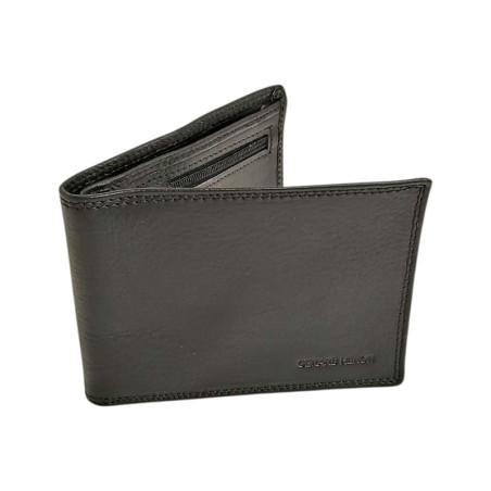 Portefeuille cartes HENON cuir 3141 noir face