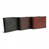 Portefeuille cartes HENON cuir 3141 trois couleurs